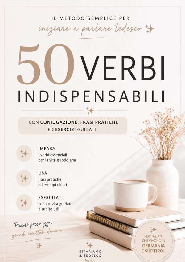 I 50 Verbi Tedeschi Più Importanti (Guida PDF Rapida)