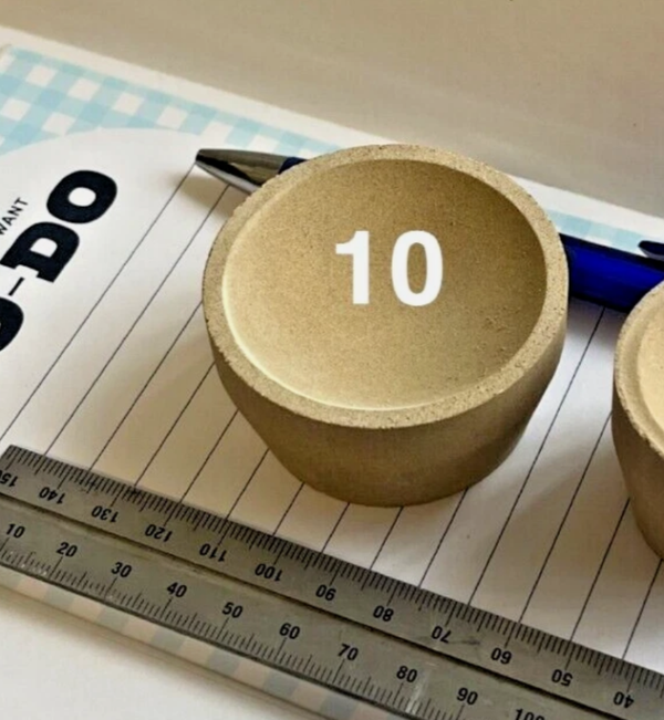 Mabor Size 10 Cupels – High-Capacity Bone Ash Cupels for Assay