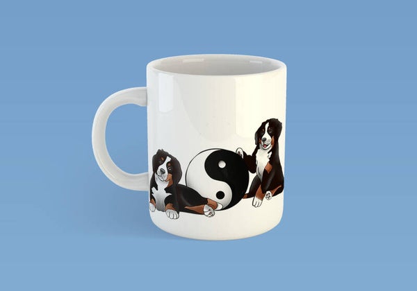 mok berner sennen zittend en liggend