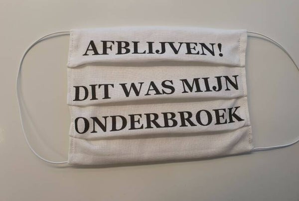 mondkapje met eigen tekst