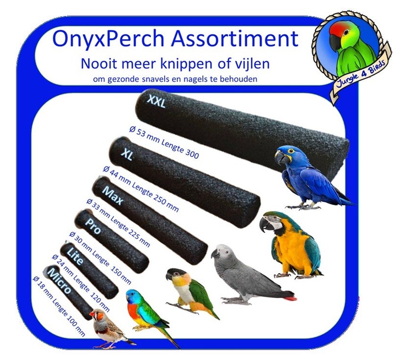 Slijtstokken voor parkieten en papegaaien