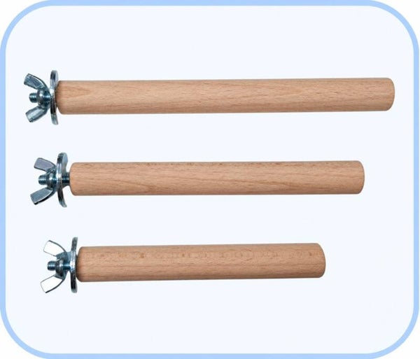 Beukenhouten zitstokken Ø18 mm – set van 3