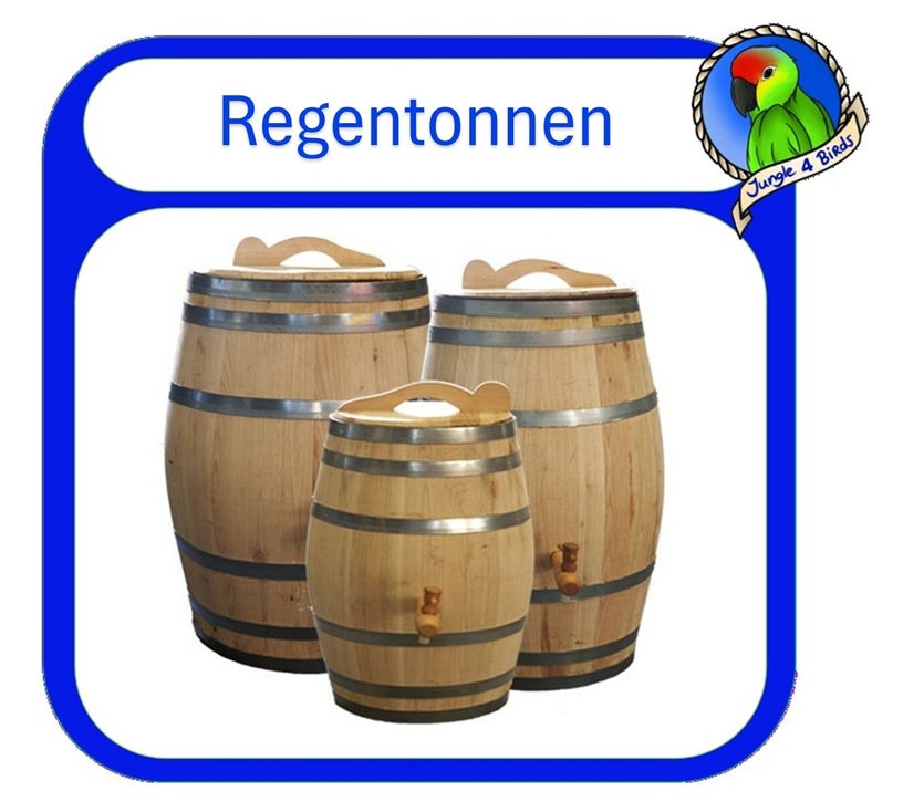 Houten regentonnen van kastanjehout voor tuin en buitenruimte