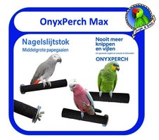 OnyxPerch Max slijtstok 33 mm voor middelgrote papegaaien