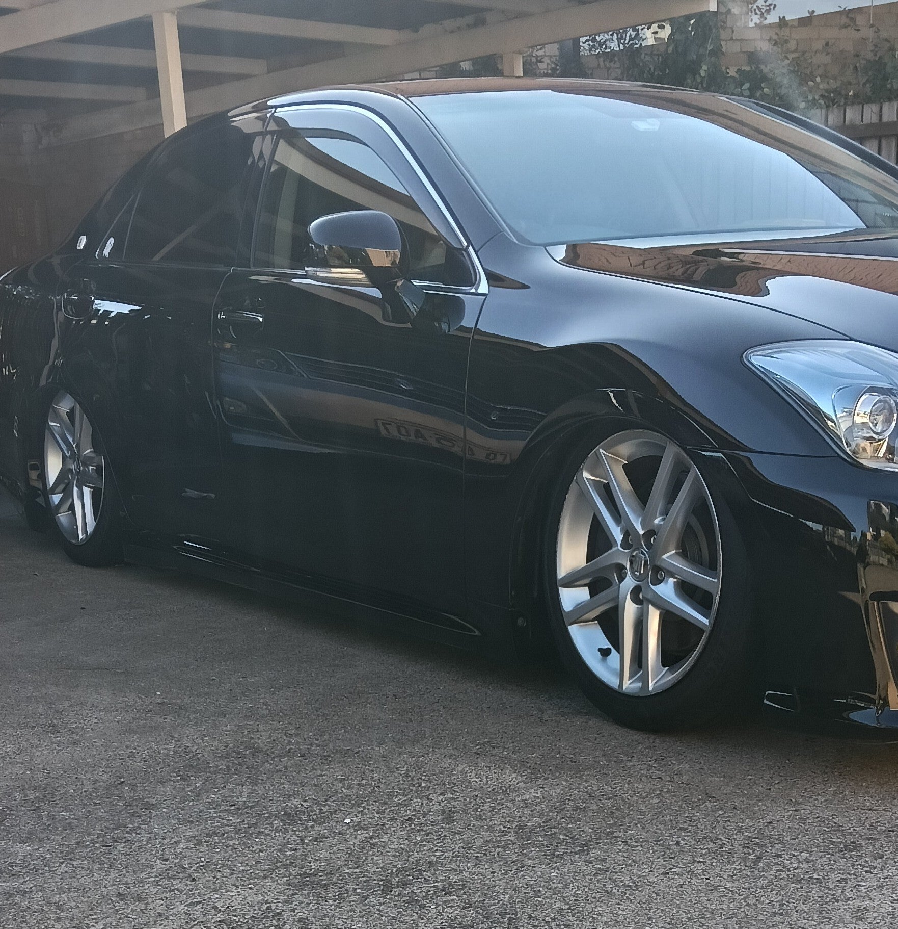 Toyota Crown Slammed Air Bags 