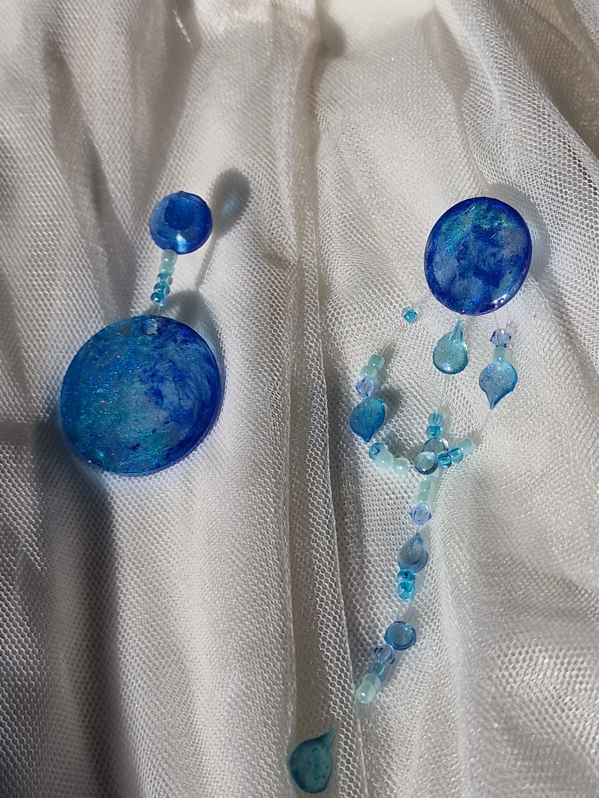 Boucle d'oreille gouttes d'eau