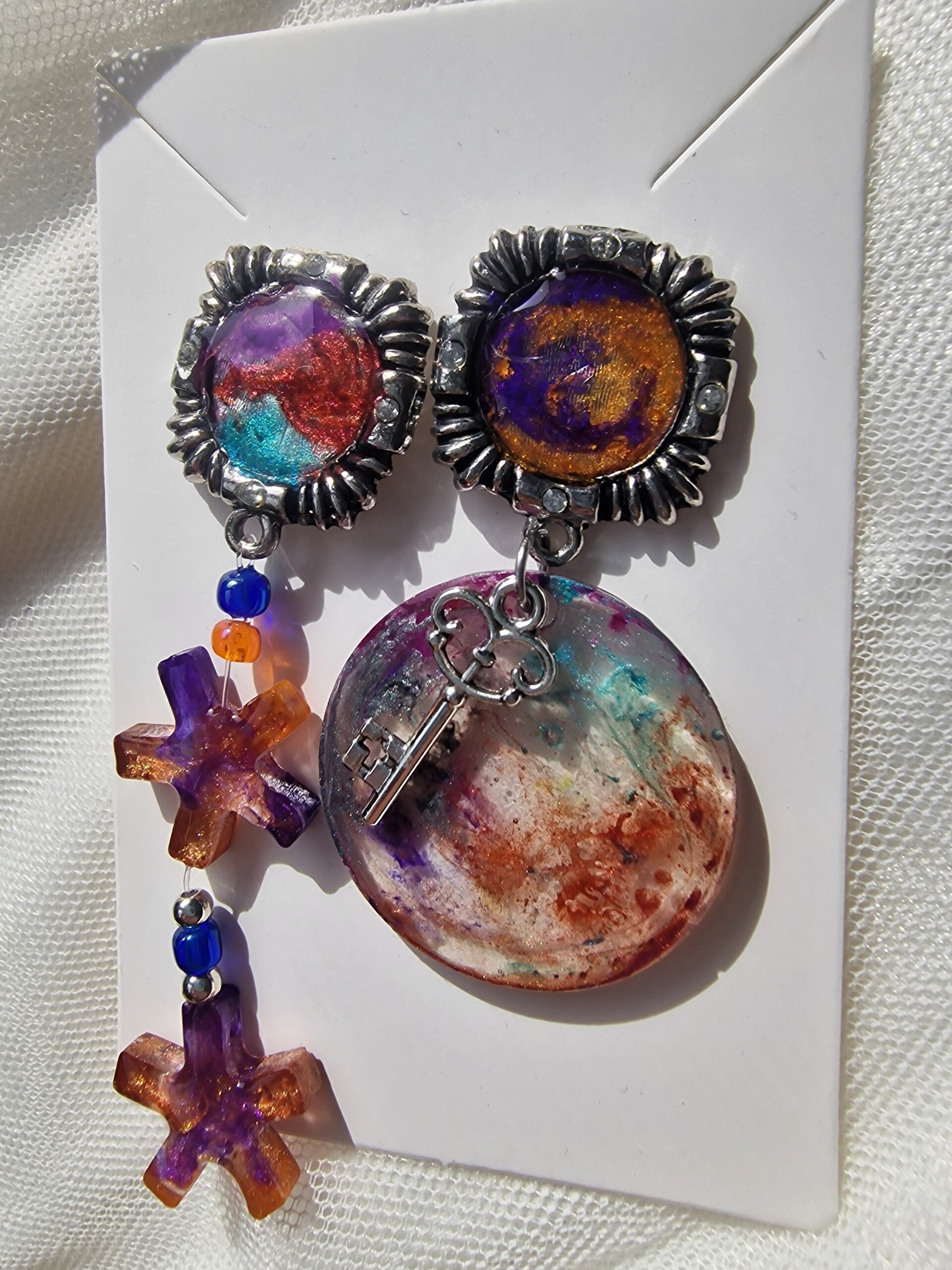 Boucle d'oreille clé