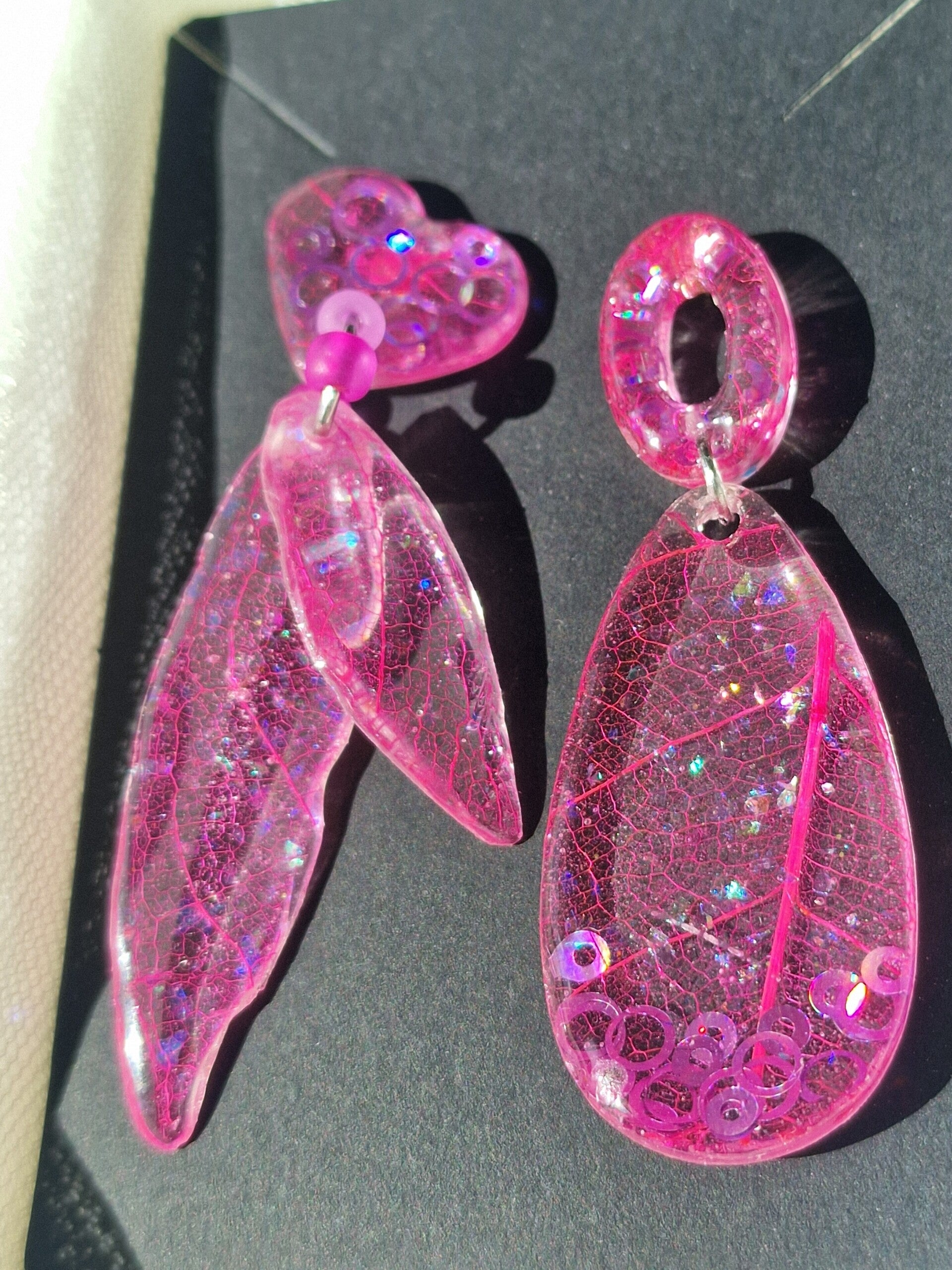 Boucle d'oreille feuille