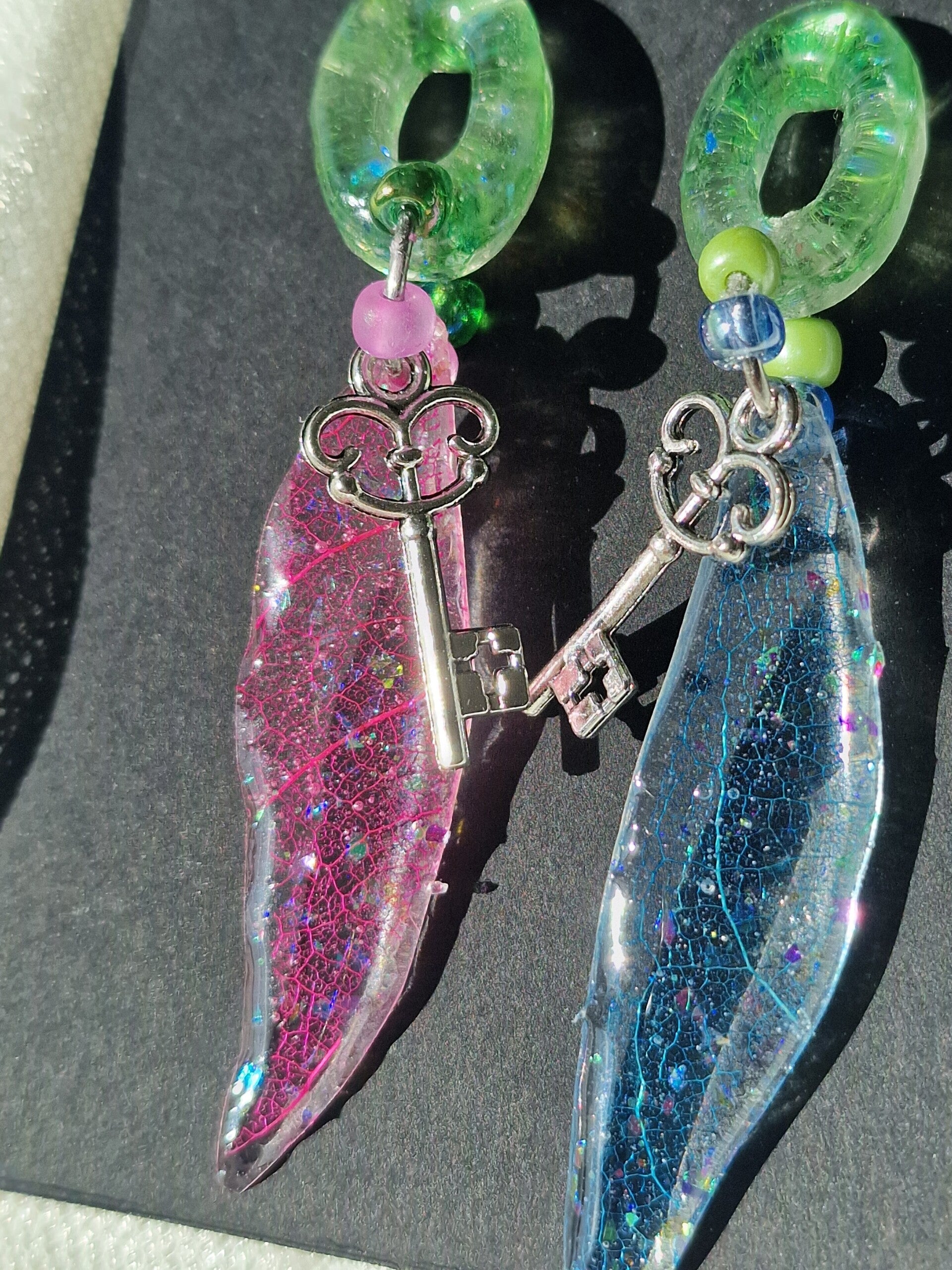 Boucle d'oreille feuille