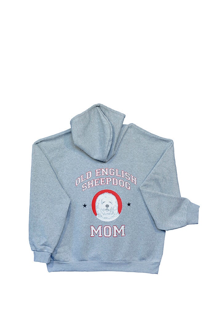 Grijze Hoodie Bobtail Mom XXL