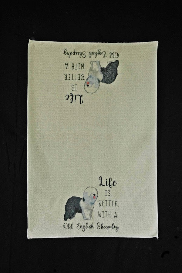Handdoekje Life is better with a Bobtail