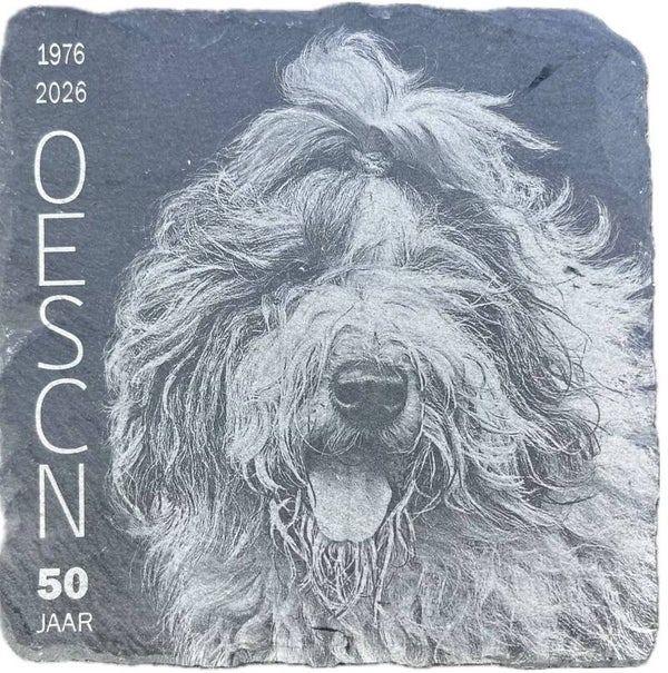 Tegeltje/onderzetter Oescn 50 jaar