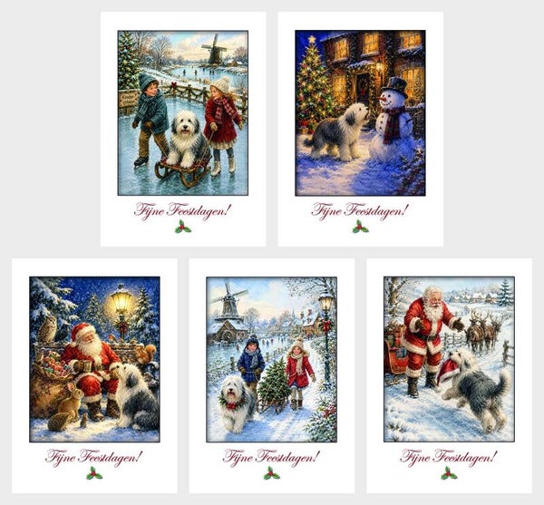 Unieke OES kerstkaarten nostalgisch