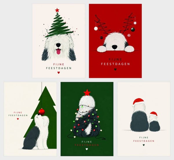 Unieke OES kerstkaarten modern
