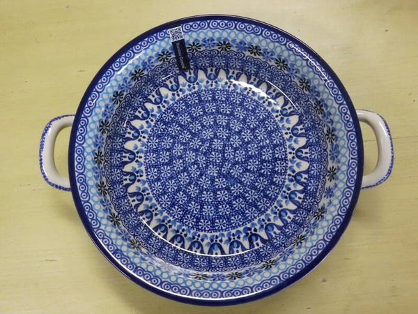 Ovenschaal rond 1000 ml Blue coral