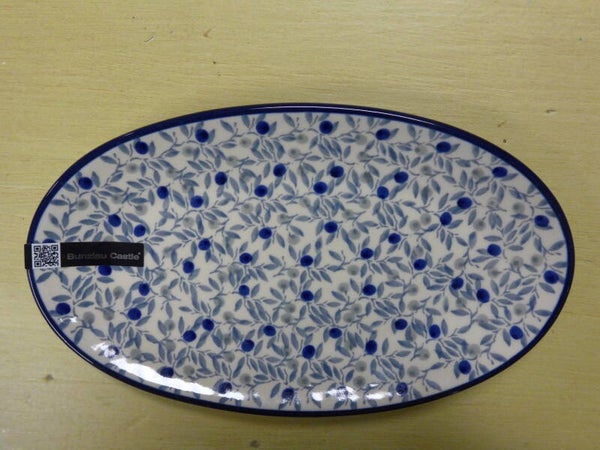 Ovaal schaaltje Blue Olive