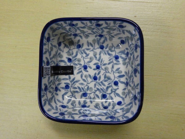 Kom vierkant 170 ml Blue Olive