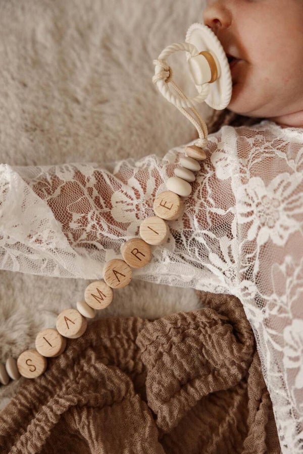 Tuttenketting zand/beige tinten