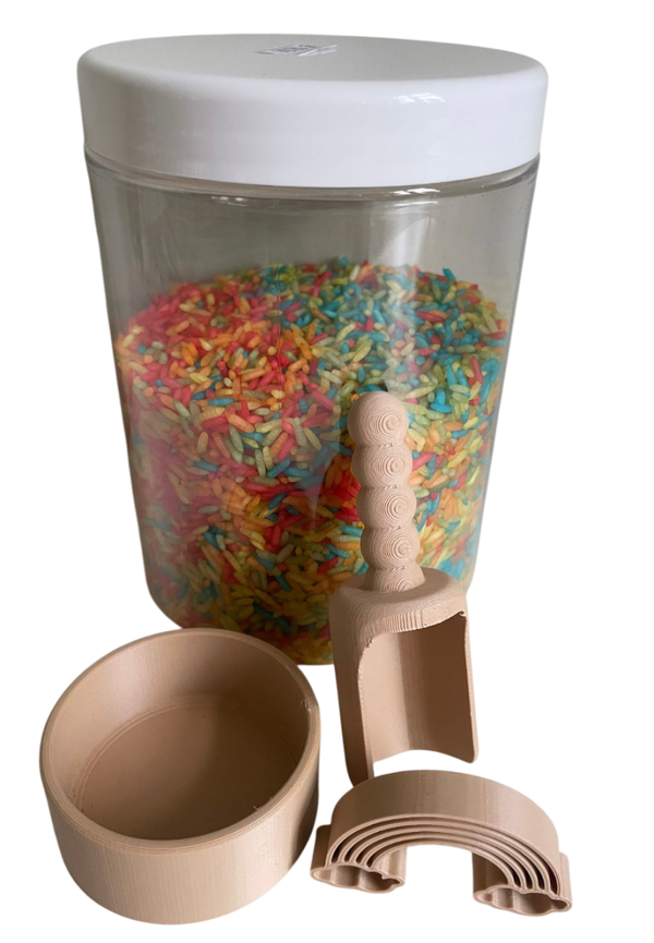 Grennn Special edition regenboog speelrijst pot