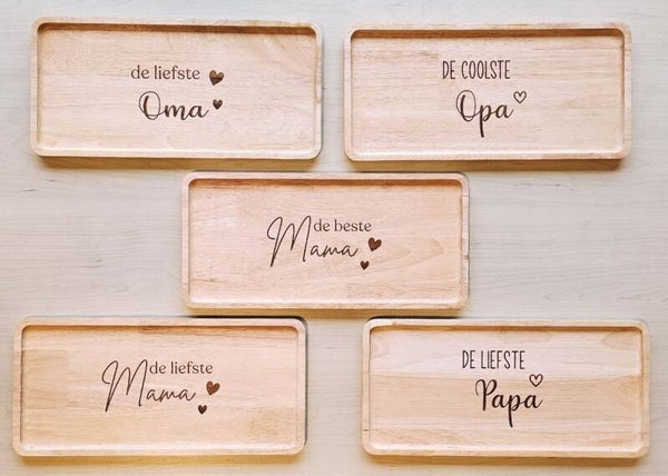 Gepersonaliseerd dienblad rechthoekig