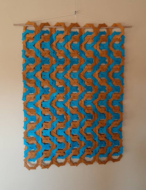 wandkleed Golvende Structuur