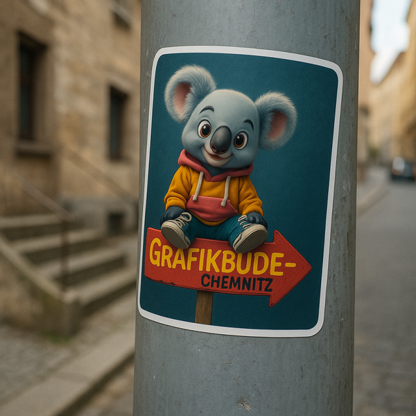 Sticker Quadrat, glänzende Folie (geschnitten)