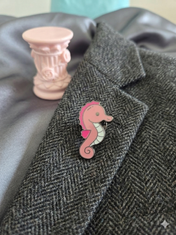 Pins hyppocampe rose