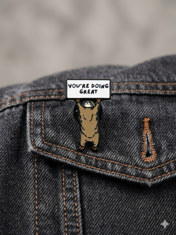 Pins ours pancarte