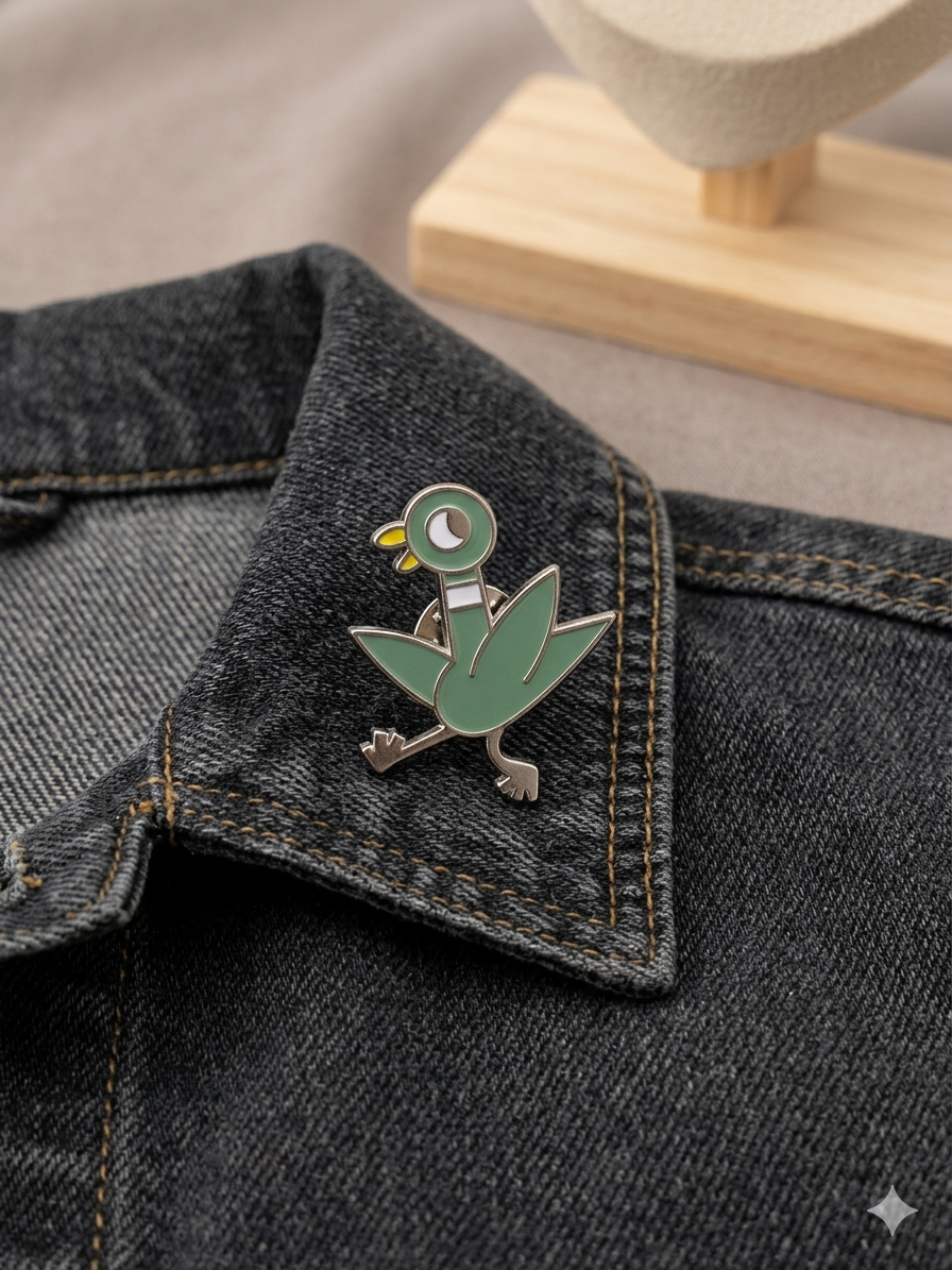 Pins oiseaux vert