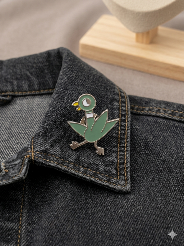 Pins oiseaux vert