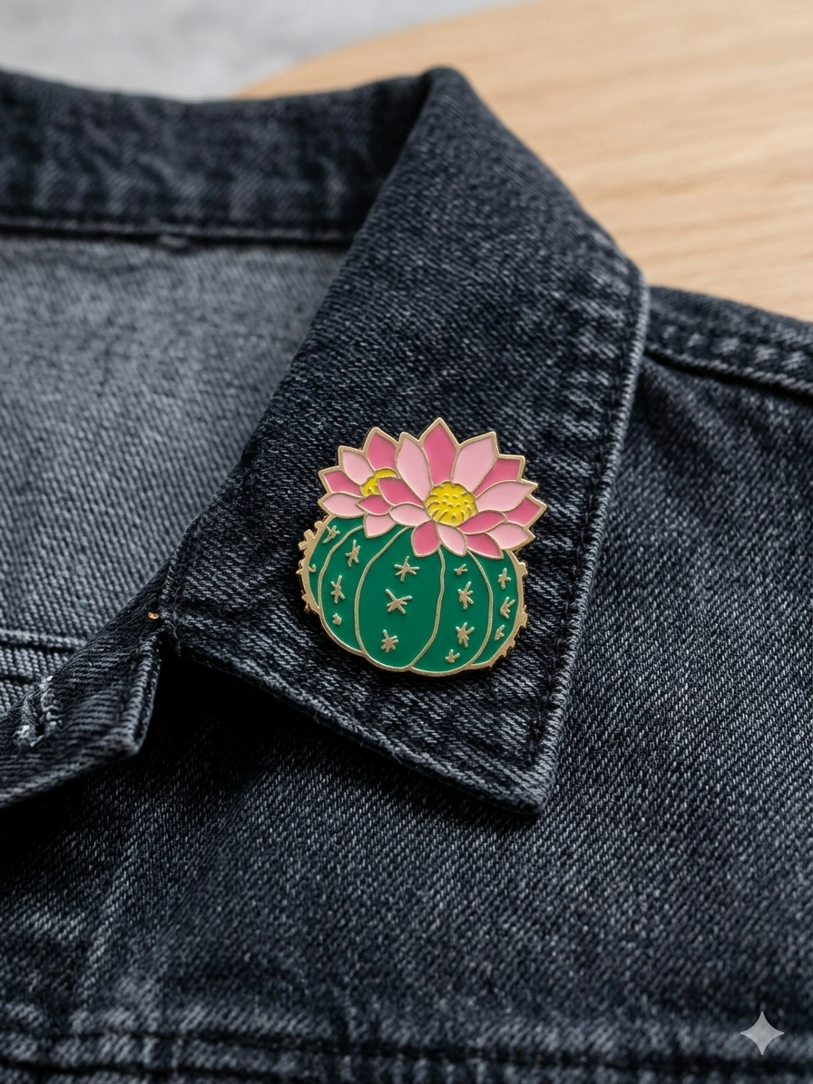Pins cactus fleur