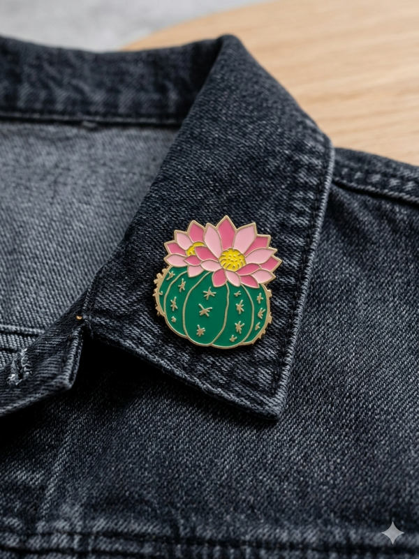 Pins cactus fleur