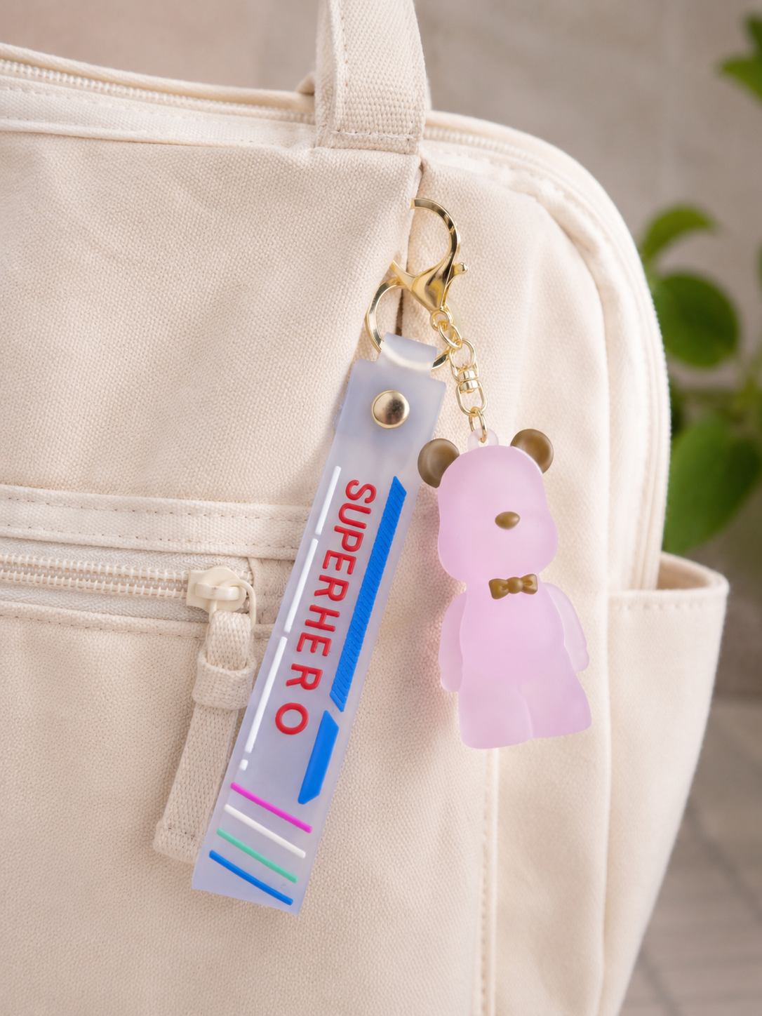 Porte clef nounourse rose