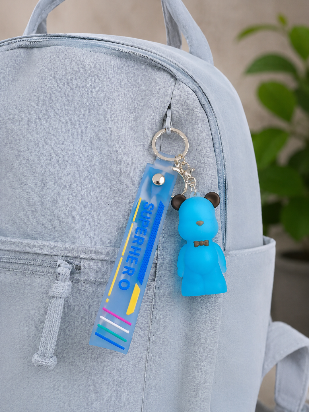 Porte clef nounourse bleu