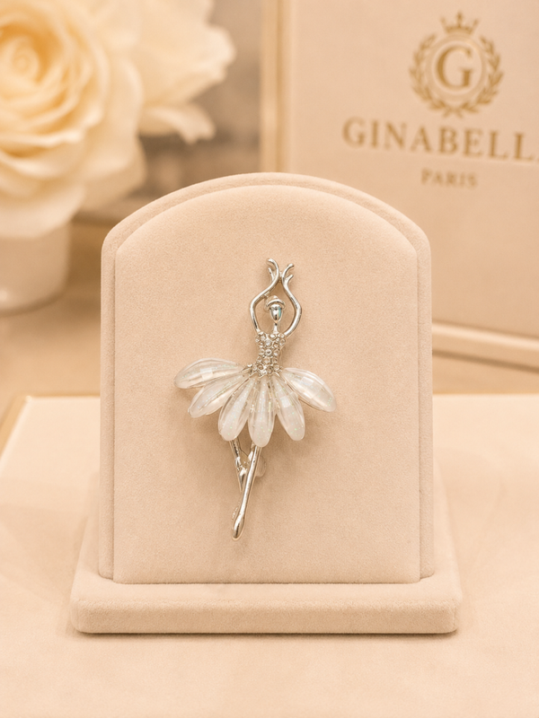 Broche danseuse argent