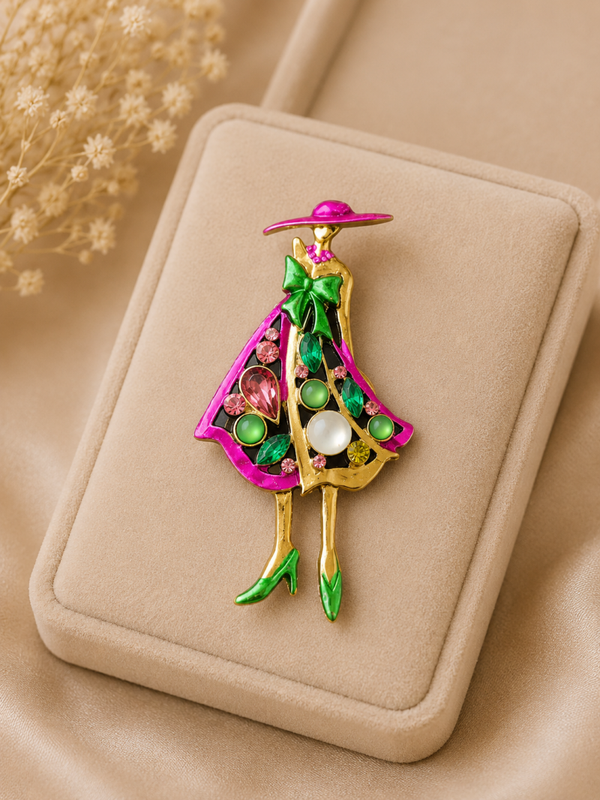 Broche mannequin multi