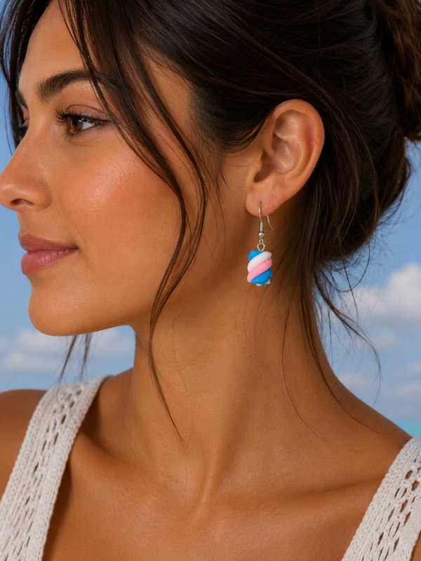 Boucle d oreille guimauve