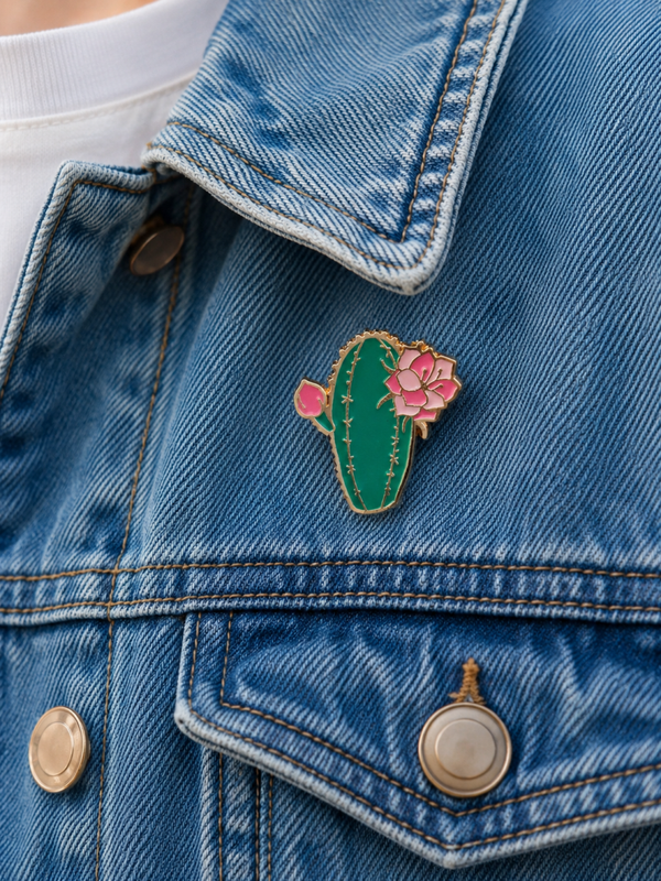 Pins cactus fleur