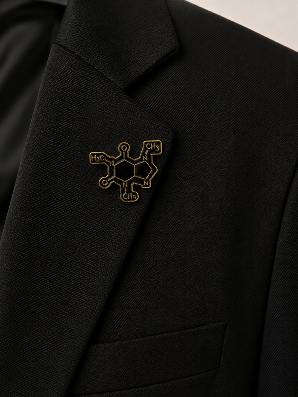 Pins atome noir