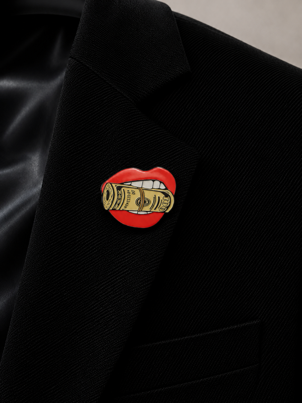 Pins bouche argent