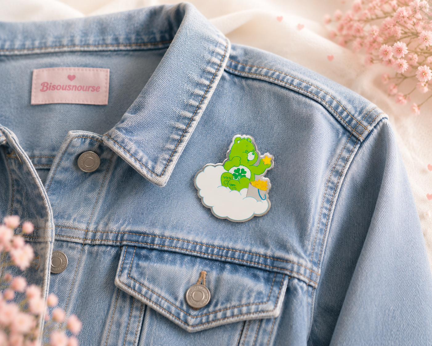 Pins bisounourse vert