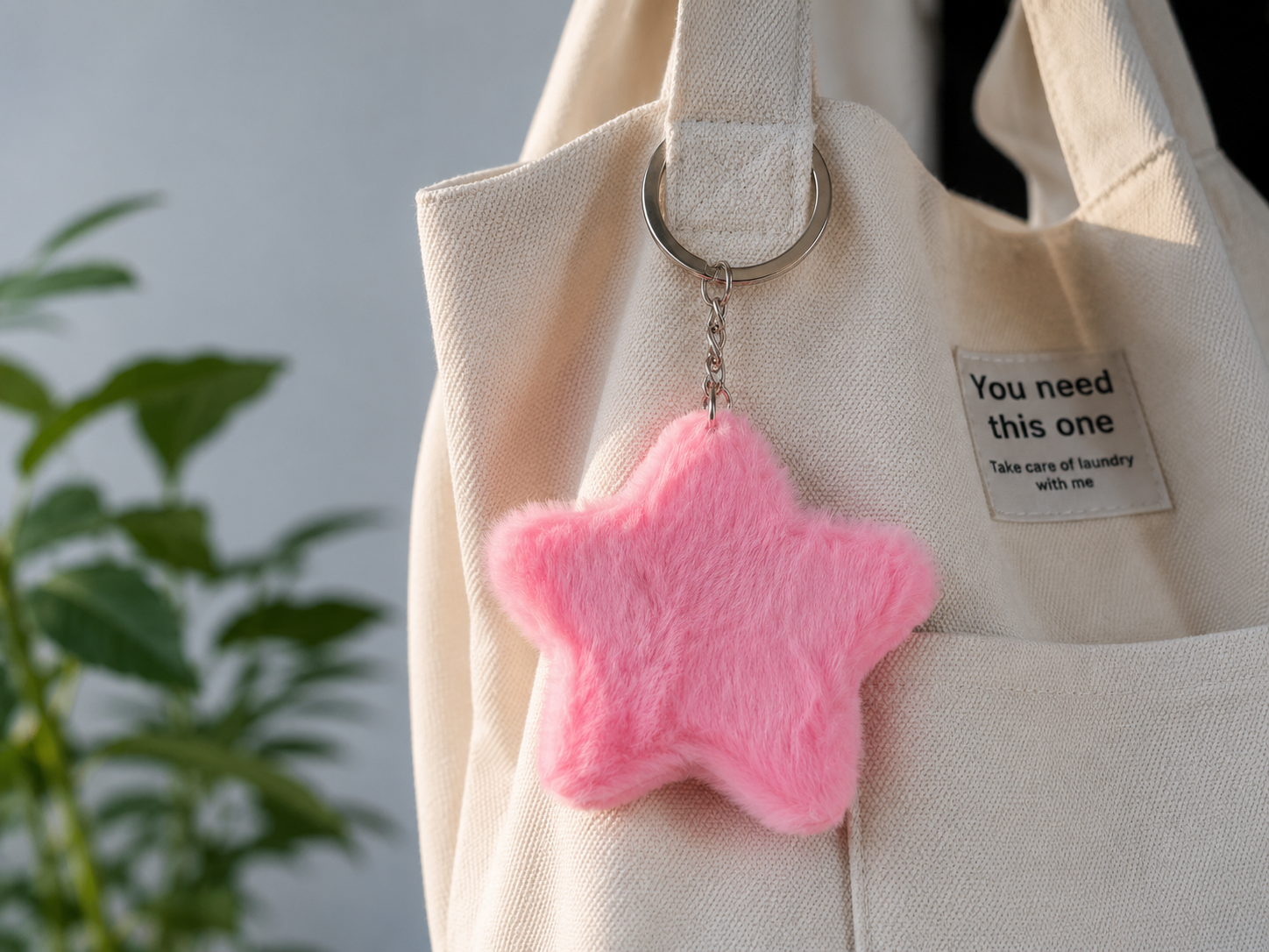 Porte clef doudou etoule rose