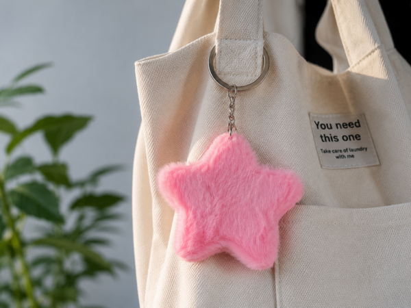 Porte clef doudou etoule rose