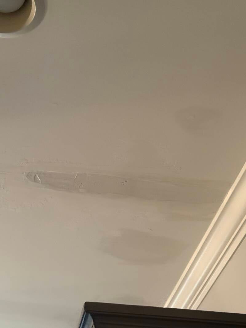 Stage One ceiling leak repair project photo 2 by Little R&R Build and Repair
