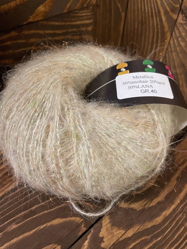 Gomitoli mohair effetto metallizzato