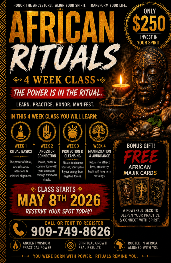 The Sacred Path Of African Ritual Class