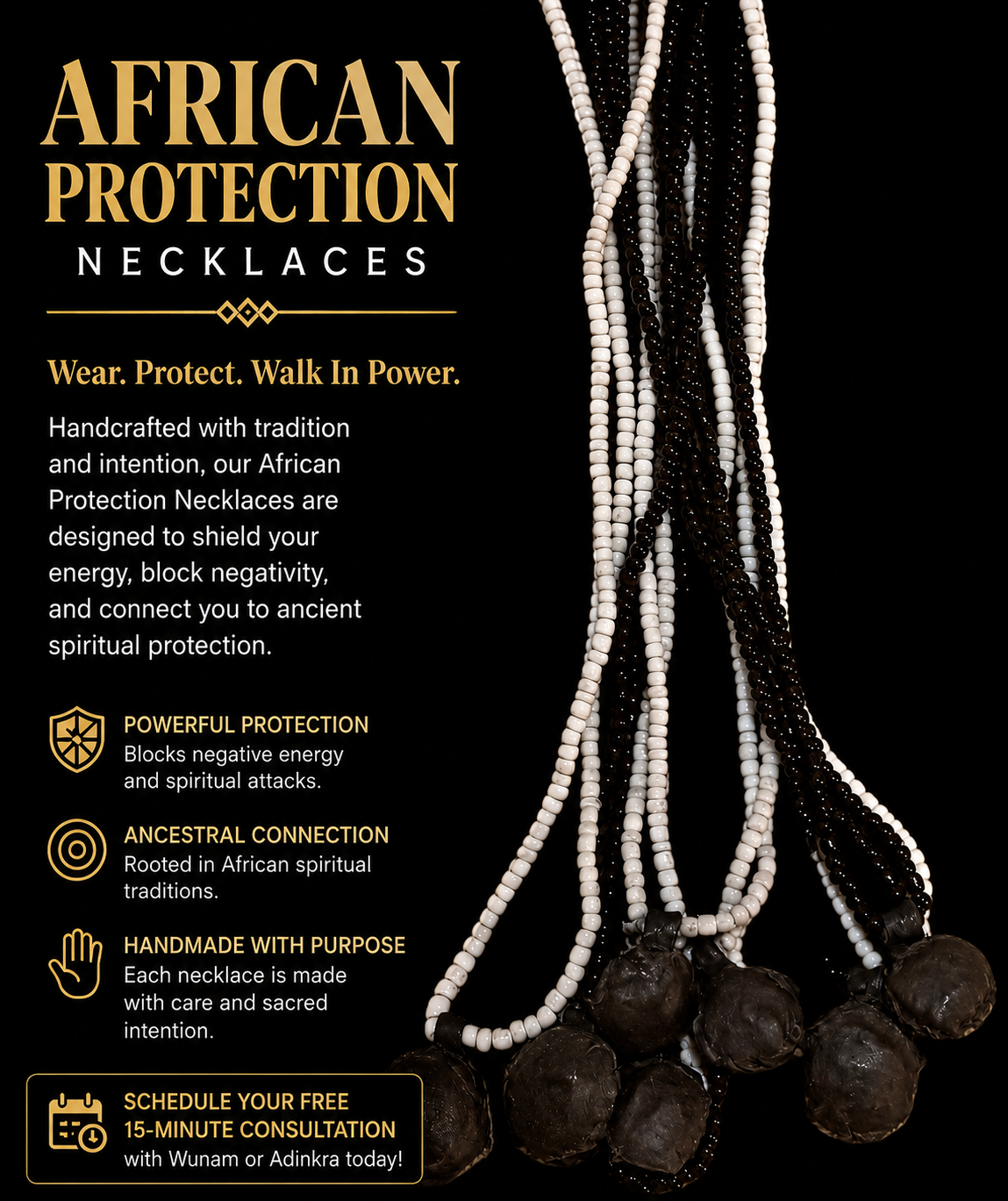 African protection necklaces