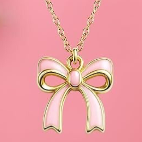 Bow necklace 17in chain!