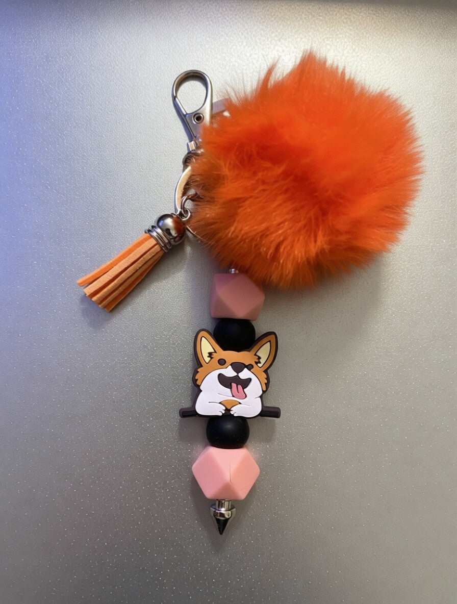 Dog keychain/bagcharm