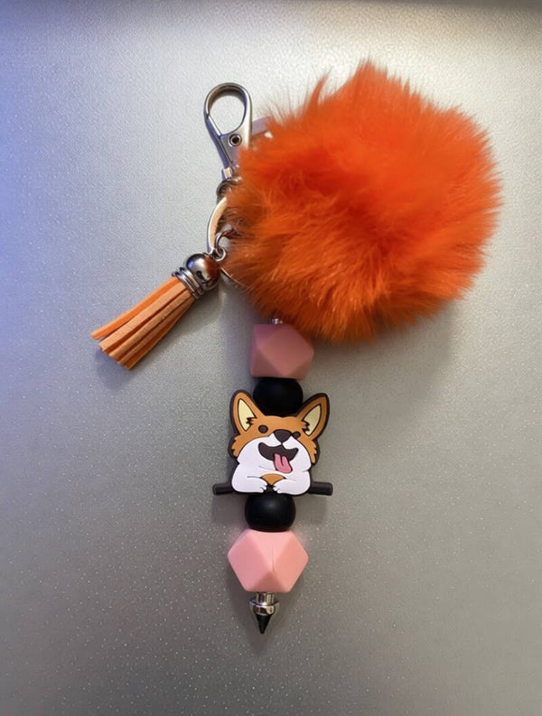 Dog keychain/bagcharm
